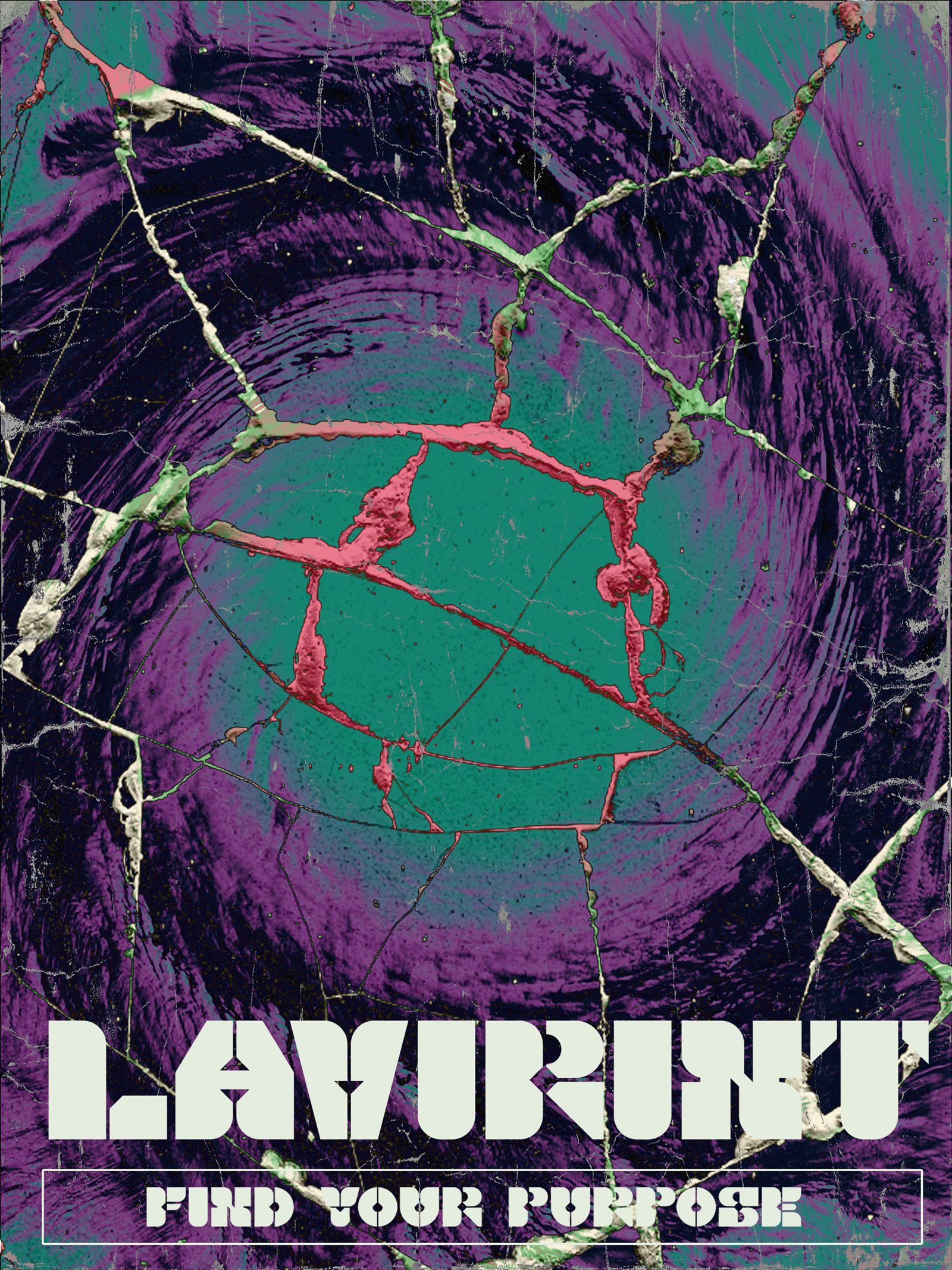 Lavirint — poster, napuklo staklo i vrtlog