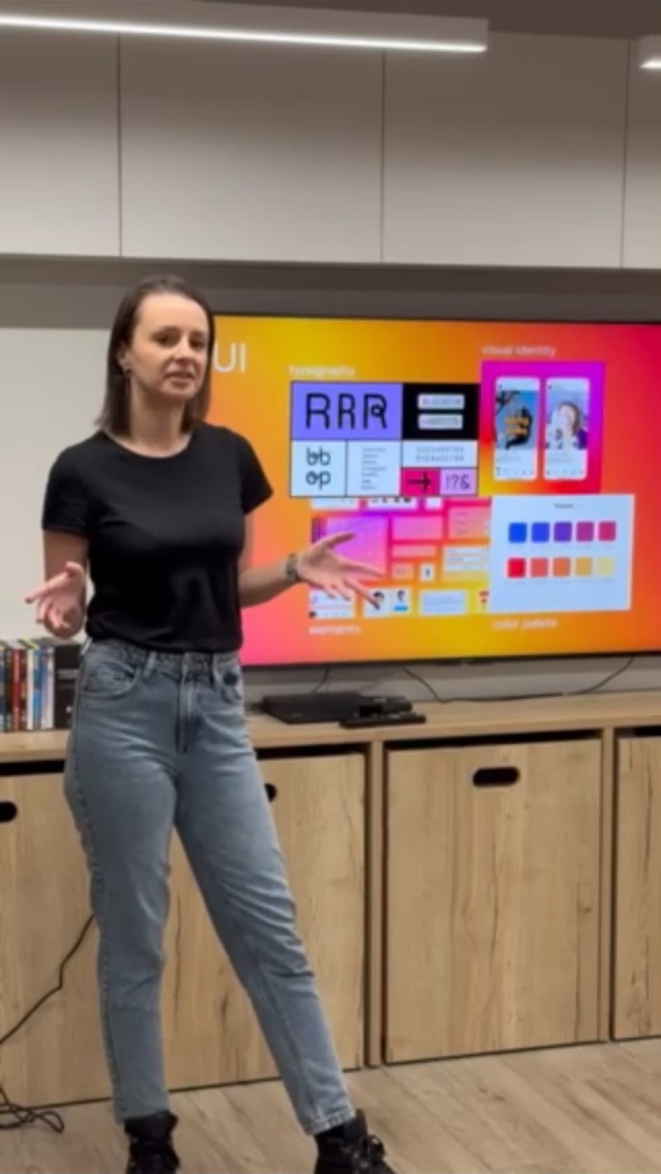 Mentoring students in the women in tech program